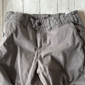 Men's Casual Cotton Twill Pants - Gray American Eagle